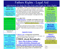 Tablet Screenshot of fathersrightslegalaid.com